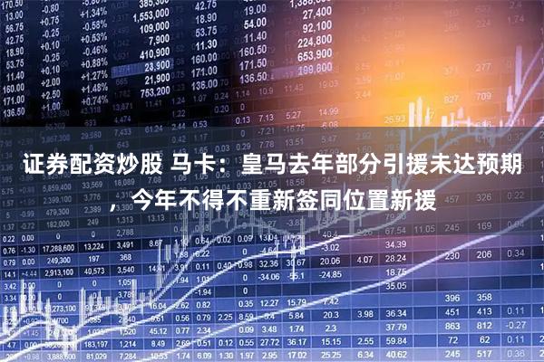 证券配资炒股 马卡：皇马去年部分引援未达预期，今年不得不重新签同位置新援